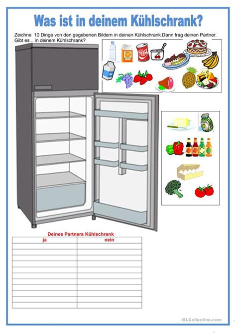 kühlschrank auf englisch